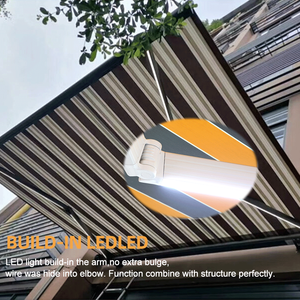 Mái hiên không thấm nước Patio mái bên thương mại Nhà hàng cửa sổ tự động cơ giới gấp cánh tay mái hiên ngoài trời - Product Image 4