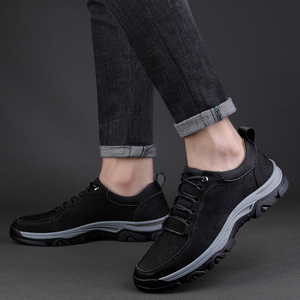Scarpe Oxford da <span class=keywords><strong>Uomo</strong></span>, <span class=keywords><strong>Stivali</strong></span> da Lavoro e Sicurezza, Scarpe Basse con Lacci per Escursionismo e Trekking, in Vera Pelle Nubuck - Product Image 6
