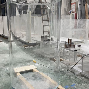 Akuarium Akrilik Desain Baru Tangki Ikan Besar Akuarium Akrilik Silinder untuk Grosir - Product Image 4