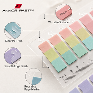 Marque-pages autocollants transparents et imperméables AP – Notes adhésives pour <span class=keywords><strong>classer</strong></span> <span class=keywords><strong>les</strong></span> fichiers, marqueurs de classement, autocollants pour agenda - Product Image 3