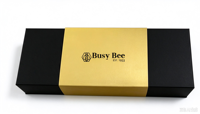 Boîte cadeau en chocolat noir Leabon avec plateau doré, emballage en papier rigide, logo personnalisé, luxe, mariage, vente en gros, usine