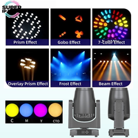Projecteur à tête mobile étanche 420W en fibre de carbone avec mélange de couleurs CMY, IP66, DMX RDM pour concerts et spectacles en extérieur