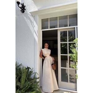 Robe de soirée de luxe beige Palila, robe de bal, taille empire, taille XS, robe de soirée longue pour femmes - Product Image 6