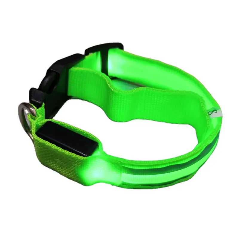 Einstellbare reflektierende No Pull Designer LED Licht Haustier Halsband Leine Set Led Hunde halsband USB wiederauf ladbar wasserdicht