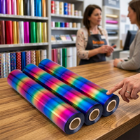 Feuille de transfert thermique PET multicolore réactive au toner pour imprimante laser, plastifieuse, usage artisanal, projets DIY, cartes de visite, invitations