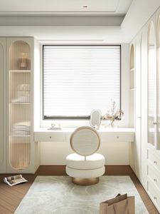 Armoire française de luxe de couleur crème européenne avec moulures sculptées, personnalisable, meubles de chambre à coucher shabby chic - Product Image 2