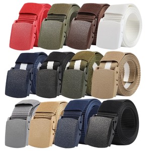 Cinturón Táctico de <span class=keywords><strong>Lona</strong></span> de Nailon Tejida para <span class=keywords><strong>Hombre</strong></span> de 3.8cm con Logotipo Personalizado, Sin Hebilla de Metal o Plástico, MOQ Bajo - Product Image 1