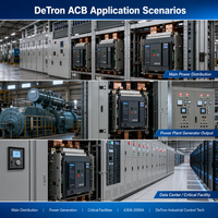 Disjoncteur intelligent à air (ACB) industriel en cuivre, extractible et fixe, 1000A 1250A 3P 4P