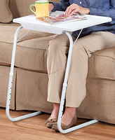 Vente directe d'usine, table de bureau pliable moderne, durable, réglable, tables à manger pour salon, utilisation en extérieur, installation facile