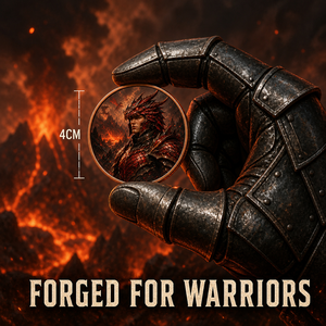 Koin Peringatan Warisan Naga - Koin Koleksi Tembaga <span class=keywords><strong>Ksatria</strong></span> Naga 40mm - Koin Seni Prajurit Berapi untuk Hadiah & Dekorasi - Product Image 3