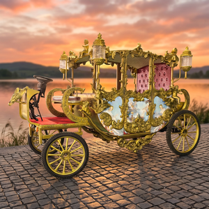 Calèche royale électrique de luxe personnalisée exclusive pour la vente, sculpture décorative extérieure, calèche royale de tourisme - Product Image 1