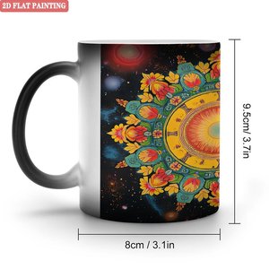 Mug à sublimation 11oz en céramique noire givrée, tasse activée par la chaleur, best-seller des fêtes - Product Image 1
