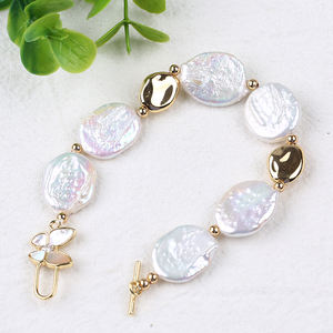 थोक फैशन प्राकृतिक रंग मीठे पानी पर्ल कंगन महिलाओं के लिए - Product Image 4