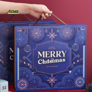 Nueva caja ciega sorpresa de Navidad, caja de calendario, Adviento <span class=keywords><strong>cuenta</strong></span> regresiva del día de, caja de regalo de 24 días de impresión personalizada - Product Image 3