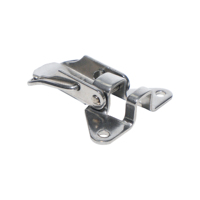 Loquet à bascule réglable en zinc plaqué, à dégagement rapide, avec trou pour cadenas, pour boîte à outils, remorque, armoire