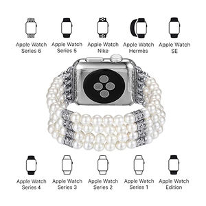 <span class=keywords><strong>Bracelet</strong></span> de bijoux pour femmes <span class=keywords><strong>Bracelet</strong></span> de perles pour filles <span class=keywords><strong>Bracelet</strong></span> élastique de luxe pour <span class=keywords><strong>Apple</strong></span> <span class=keywords><strong>Watch</strong></span> Ultra 8 49mm iWatch 8 7 3 SE 38/40/41/44/45mm - Product Image 5