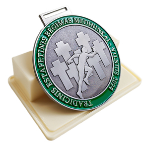 Medallas Deportivas de Metal Esmaltado Duro, Impresas y Cortadas a Troquel, Personalizadas al por Mayor, para Maratones, Eventos, Carreras de Desafío - Product Image 2