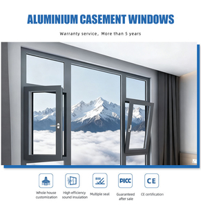 <span class=keywords><strong>Ventanas</strong></span> Modernas <span class=keywords><strong>de</strong></span> Aluminio con Doble Acristalamiento, Personalizables, <span class=keywords><strong>Precio</strong></span> <span class=keywords><strong>de</strong></span> Fábrica, Persianas <span class=keywords><strong>para</strong></span> Villas, Marco <span class=keywords><strong>de</strong></span> Aleación <span class=keywords><strong>de</strong></span> Aluminio - Product Image 2