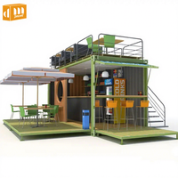 DreamMaker Portable Cafe Bar Shop Container Maisons préfabriquées détachables Flatpack 40Ft Maison préfabriquée Magasin modulaire Restaurant