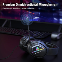 Onikuma X2 Rgb Headphone Gamer, Headset Bermain Game dan Headphone Pc MIK Casque Jeux untuk Gamer