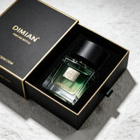 Solution d'emballage clé en main : flacon de parfum carré en verre personnalisé avec impression sérigraphique, 30 ml, 50 ml, 100 ml, vaporisateur à col avec boîte cadeau de luxe