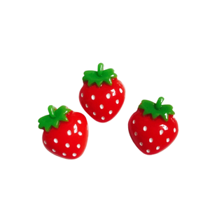 Accessoires de bijoux en résine DIY caoh Fraise, coiffes pour petites filles, cordons pour cheveux, matériaux faits main, coques de téléphone, patchs décoratifs - Product Image 3