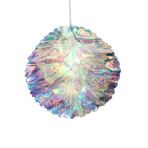 彩虹PET 6/8/10/12英寸渐变彩虹铝箔吊坠花球蜂窝悬挂婚礼装饰 - Product Image 5