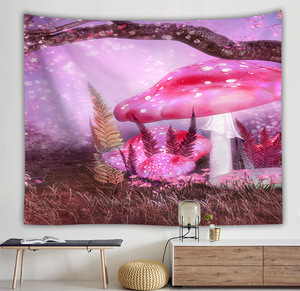 Tapiz <span class=keywords><strong>de</strong></span> Bosque <span class=keywords><strong>de</strong></span> Hongos, Tapiz <span class=keywords><strong>de</strong></span> Pared con Diseño <span class=keywords><strong>de</strong></span> Noche Estrellada, Luna y Pino, <span class=keywords><strong>para</strong></span> Dormitorio, Estilo Estético, con Mariposas Pequeñas - Product Image 3