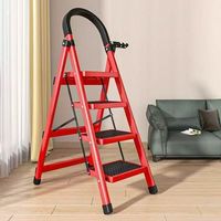 Échelle pliante domestique multifonctionnelle pour intérieur et extérieur, échelle à marches épaissie, sûre, télescopique et portable