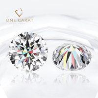 Pierres synthétiques de qualité supérieure Moissanite D couleur ronde Moissanite en vrac de différentes tailles de 0,5 ct à 5ct avec certificat GRA