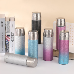 Mini Titanium Coated Thermos Cup Insulated Tea Water Separation Business Gift Wholesale - Product Image 1