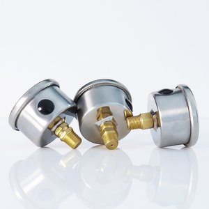 เกจวัดแรงดันสูงแบบแกนหมุน YN40 ทำจากสแตนเลส สำหรับระบบของเหลวและน้ำมัน - Product Image 3
