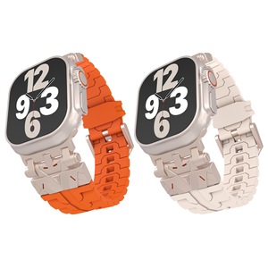 Correa de reloj de silicona Premium exclusiva de lujo a <span class=keywords><strong>precio</strong></span> de fábrica para <span class=keywords><strong>Apple</strong></span> <span class=keywords><strong>Watch</strong></span> Series X Ultra 2 <span class=keywords><strong>42mm</strong></span> 46mm 41mm 45mm - Product Image 3