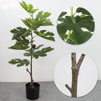 Künstlicher Feigenbaum im Topf, Bodendekoration für Wohnzimmer, Büro, Einkaufszentrum, Luxus-Landschaftsgestaltung, Hochzeit, Ostern, Erntedankfest, Blumendekoration