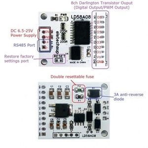 8ch RS485 ถึง PWM Output Darlington Transistor Driver Module Multifunctional DO Board สำหรับสัญญาณไฟเตือนหลายชั้น - Product Image 4