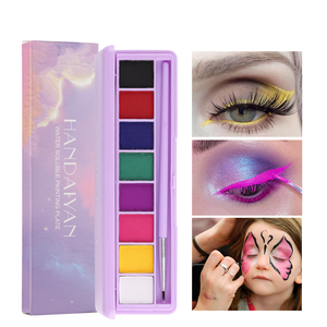 Handaiyan soluble en agua seguro niños tatuaje pintura arte Halloween fiesta Festival maquillaje cosméticos paleta - Product Image 4