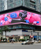 Grand panneau publicitaire LED 3D extérieur à vision directe, effet 3D sans lunettes, mur LED P6 Pixel pour centre commercial, installation facile