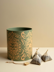 Tube en papier couleur imprimé sur mesure pour l'emballage de cadeaux de thé - Product Image 6