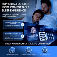 Tiras Dilatadoras Nasales Magnéticas, Dispositivo Anti-Ronquidos Ajustable con Gancho y Bucle, Kit de Ayuda Respiratoria Personalizado para Dormir Mejor