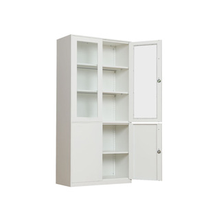 Modern 5 Tier Steel Fireproof Adjustable Storage Cabinet with Lock for <b>Workshop</b> and Office Use Durable Metal Filing System - Product Image 4