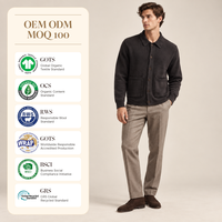 Pull cardigan personnalisé pour homme, fabrication de pulls tricotés pour homme, tricotage