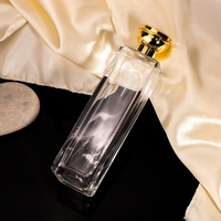 Vente en gros sur mesure 200ml Parfum transparent Vaporisateur vide de luxe 200ml Bouteilles de parfum en verre avec bouchon de parfum Boîte personnalisée
