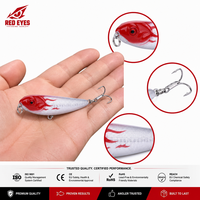Échantillon Gratuit Leurre Crayon Flottant 5g Red Eyeds pour Pêche au Bar en Eau Douce, Micro Leurre Rigide Réaliste en ABS pour la Pêche en Gros