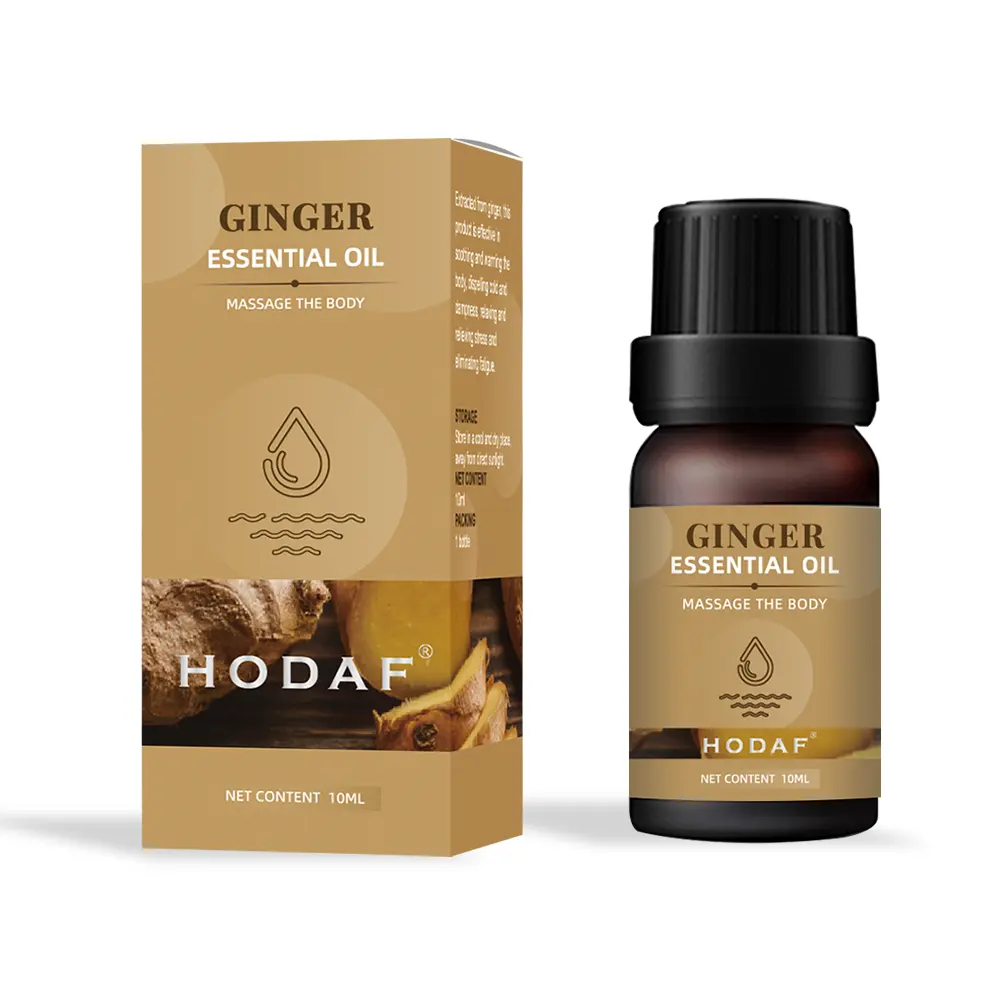 Aceite esencial puro para masaje corporal, aceite esencial puro de aromaterapia con jengibre, productos de tendencias