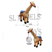 Jouet en peluche dinosaure jurassique à chevaucher pour enfants, en PVC, avec son, certifié CE, pour les âges 5-14 ans, unisexe