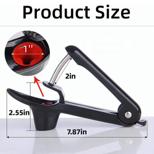 เครื่องแยกเมล็ดเชอร์รี่และมะกอกสแตนเลสพร้อมตัวล็อค อุปกรณ์แยกเมล็ดแบบพกพาใช้งานง่ายสำหรับแยมเชอร์รี่ ครัวเรือน คาเฟ่ - Product Image 3