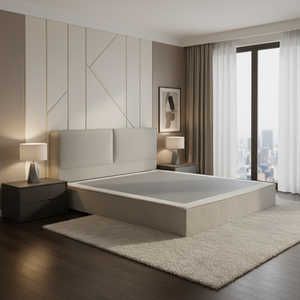 <span class=keywords><strong>Letto</strong></span> con Struttura Compressa Sottovuoto, Piattaforma Imbottita in Schiuma con Rivestimento in Tessuto <span class=keywords><strong>per</strong></span> Camera da <span class=keywords><strong>Letto</strong></span> e Hotel - Product Image 1