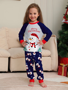 Estilo ocidental Natal Família Pijama Terno Conjunto Pijama Respirável Secagem Rápida - Product Image 6