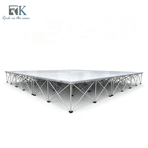 ชุดเวทีอลูมิเนียมแบบพกพา แพลตฟอร์มเวทีแบบโมดูลาร์สำหรับงานในร่ม - Product Image 1