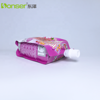 Sachet d'emballage personnalisé pour boissons liquides, jus et lait, en plastique de qualité alimentaire, avec bec verseur, pour vente en gros